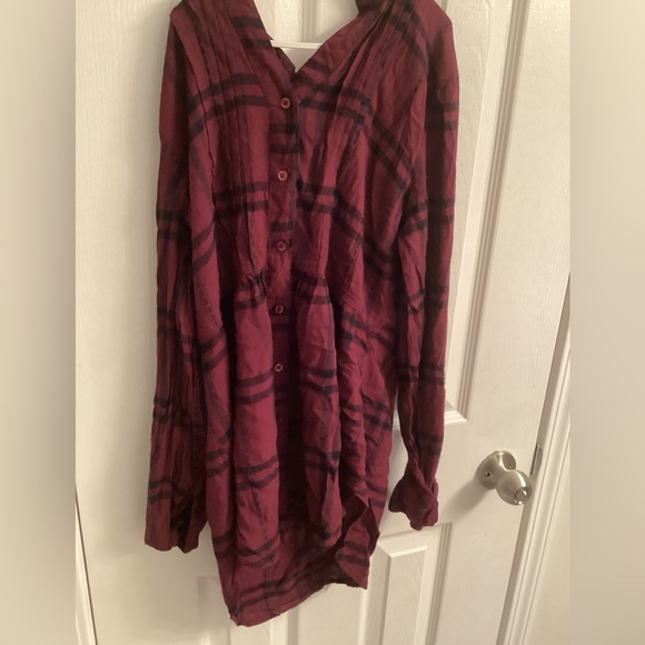 New Maison Coupe Plaid Shirt Size S/P - Picture 2 of 6